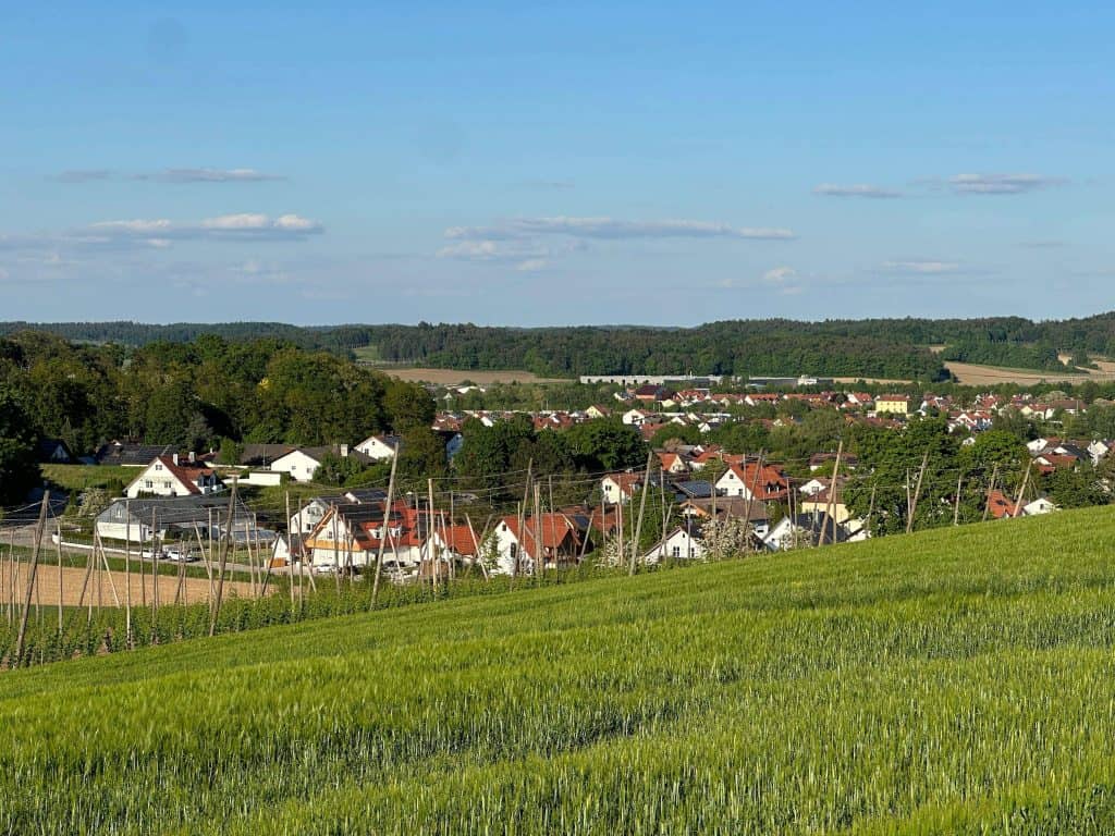 Blick auf Rohrbach an der Ilm