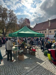 Grüner Flohmarkt auf dem Rathausplatz in Rohrbach im September 2025