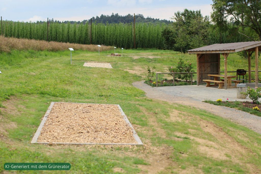 Barfußpfad mit Unterstand und Grillplatz | erstellt mit dem Grünerator |  | © Stefanie Grindinger Fotografie
