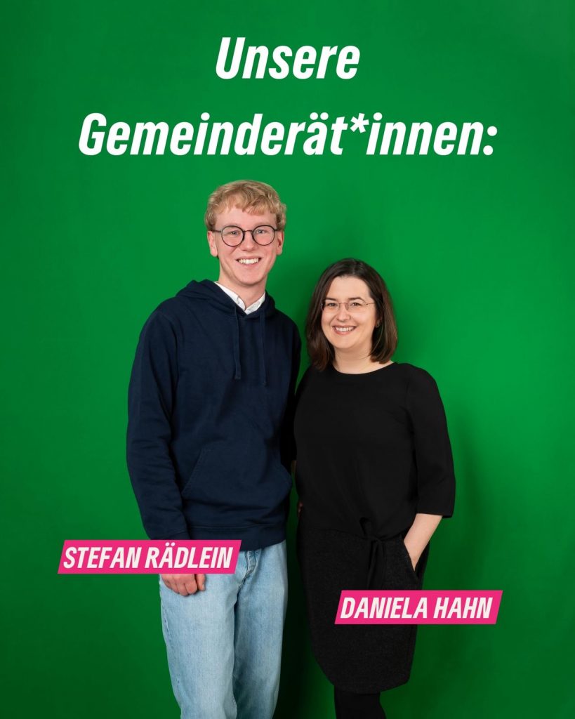 Dr. Daniela Hahn und Stefan Rädlein vertreten in den nächsten 6 Jahren die Grünen und Eure Interessen im Gemeinderat Rohrbach